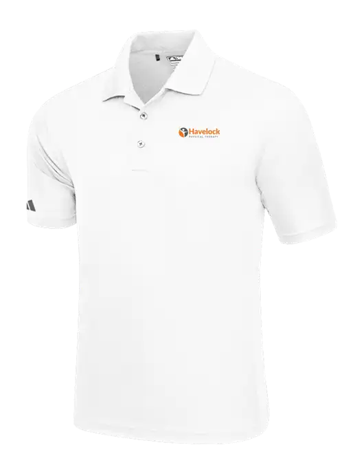 Adidas White Basic Sport Polo w/Havelock Logo