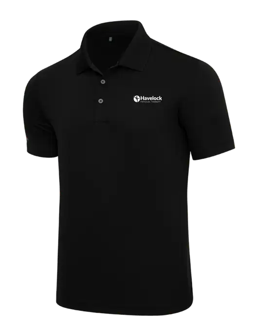 Adidas Black Performance Polo w/Havelock Logo