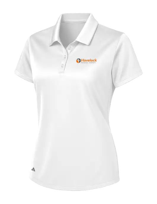 Adidas White Womens Basic Sport Polo w/Havelock Logo