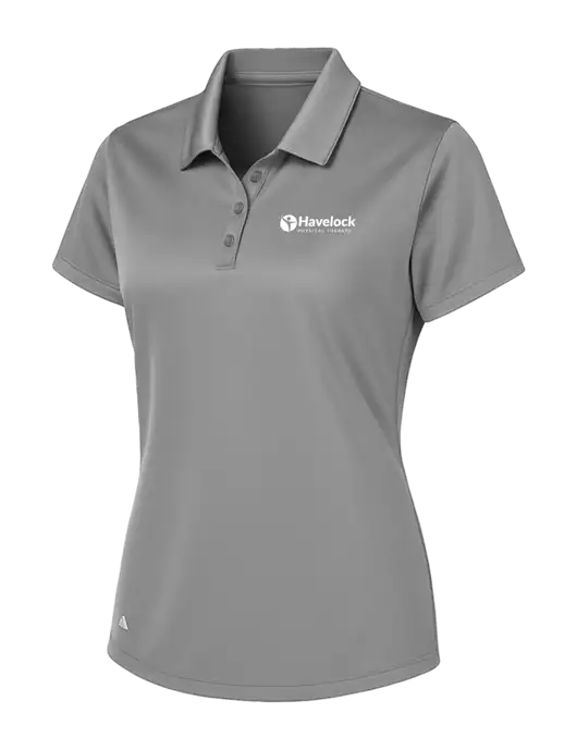 Adidas Light Grey Womens Basic Sport Polo w/Havelock Logo