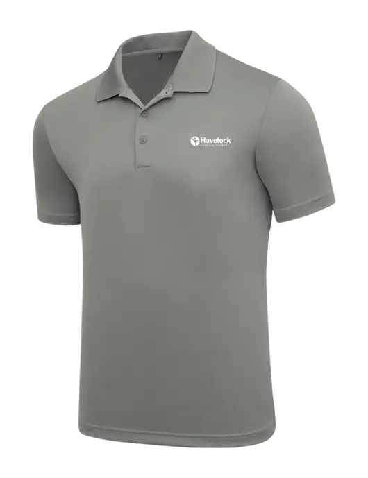 Adidas Medium Grey Performance Polo w/Havelock Logo