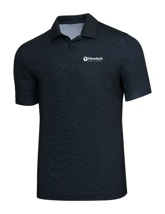 Adidas Black Diamond Dot Print Polo w/Havelock Logo