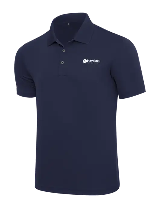 Adidas Navy Performance Polo w/Havelock Logo
