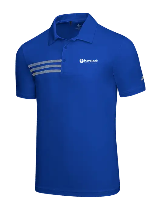 Adidas Royal 3 Stripes Chest Polo w/Havelock Logo