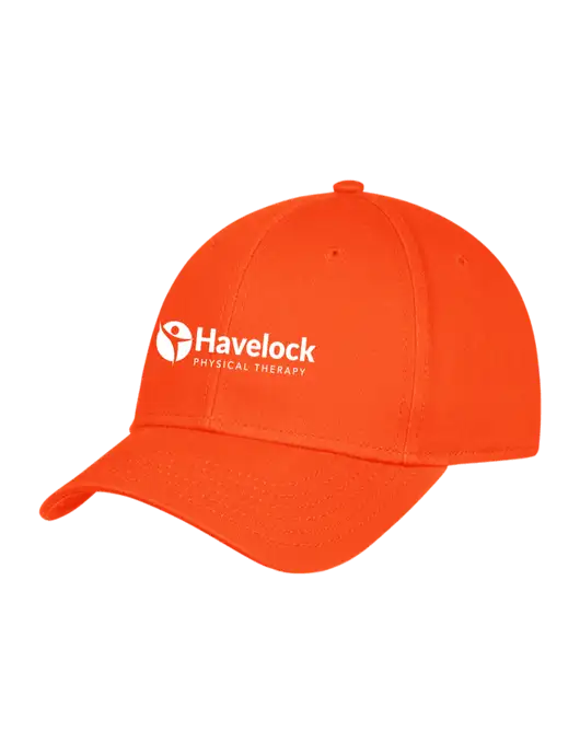 Orange Structured Cap Hook & Loop w/Havelock Logo