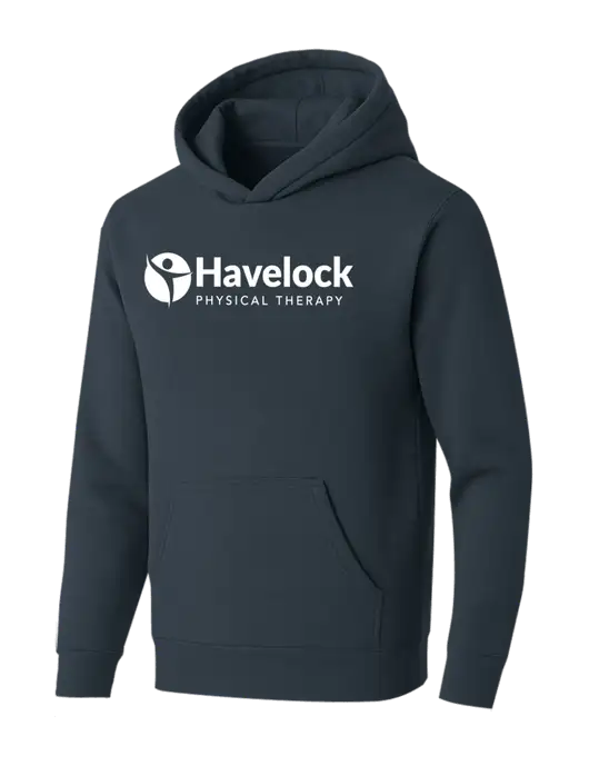 BELLA+CANVAS Dark Grey Sponge Fleece Pullover Hoodie w/Havelock Logo