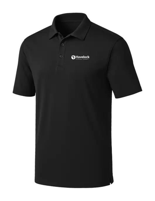 Black Silk Touch Performance Polo w/Havelock Logo
