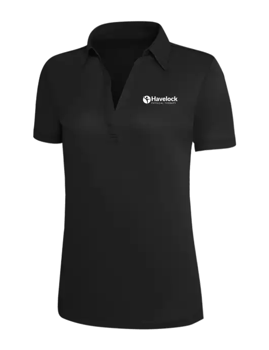 Black Silk Touch Womens Performance Polo w/Havelock Logo