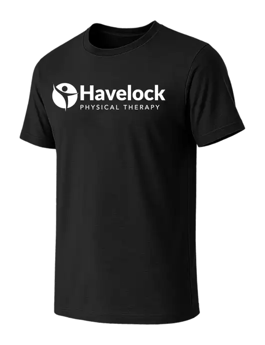 BELLA+CANVAS Black CVC Short Sleeve Tee w/Havelock Logo