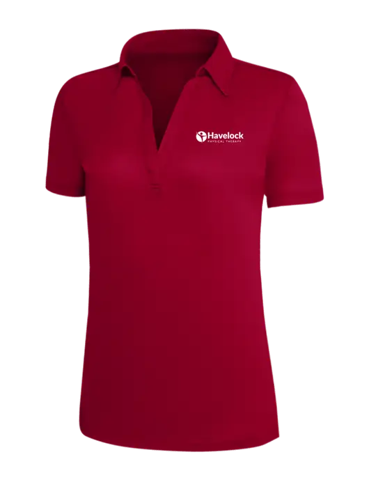 Red Silk Touch Womens Performance Polo w/Havelock Logo