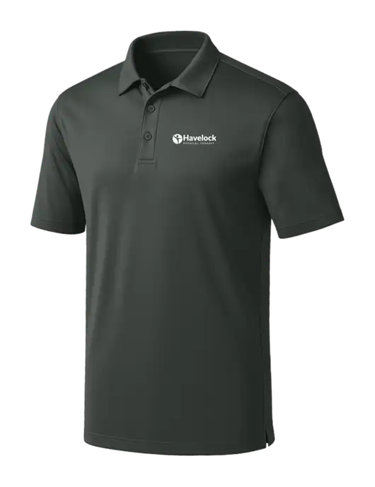 Dark Grey Silk Touch Performance Polo w/Havelock Logo