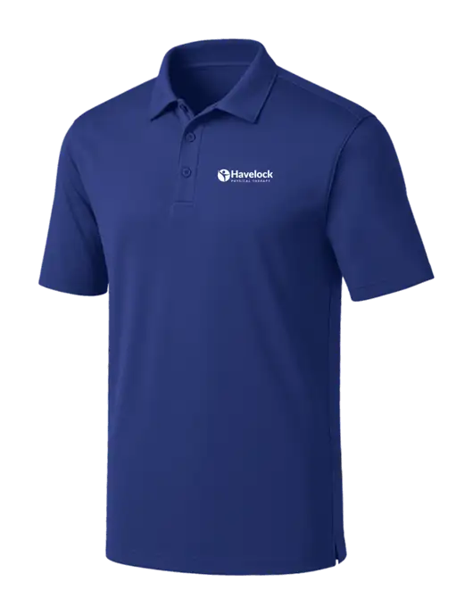 Dark Royal Silk Touch Performance Polo w/Havelock Logo