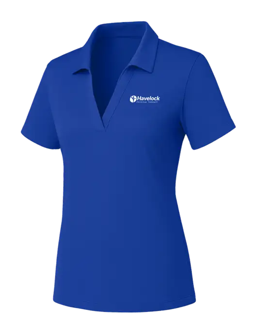 Womens Dark Royal PosiCharge RacerMesh Polo w/Havelock Logo