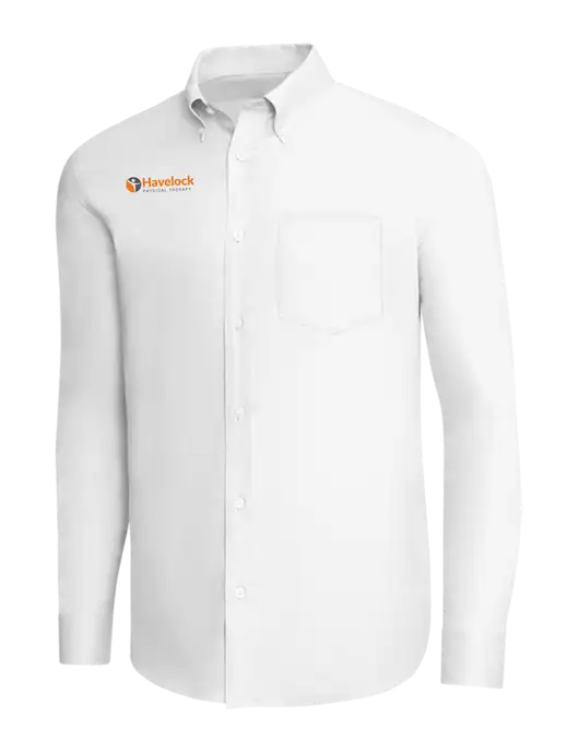 Brooks Brothers White Wrinkle-Free Stretch Pinpoint Shirt w/Havelock Logo