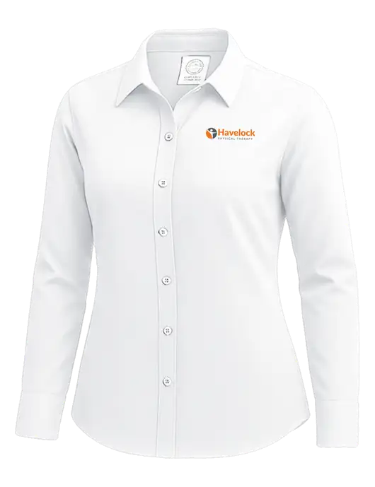 Brooks Brothers Womens White Wrinkle-Free Stretch Nailhead Shirt w/Havelock Logo