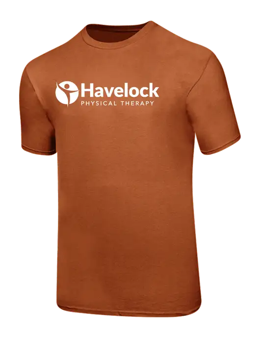 Ring Spun Burnt Orange 4.5 oz T-Shirt w/Havelock Logo