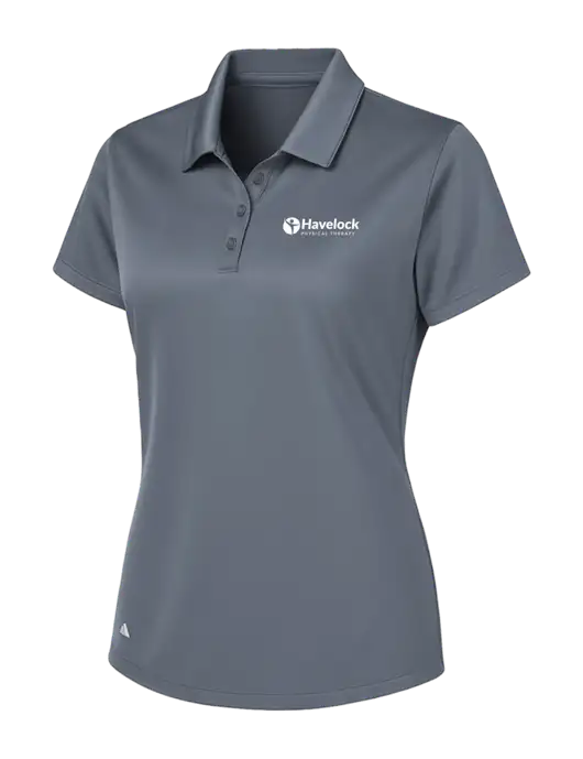 Adidas Medium Grey Womens Basic Sport Polo w/Havelock Logo