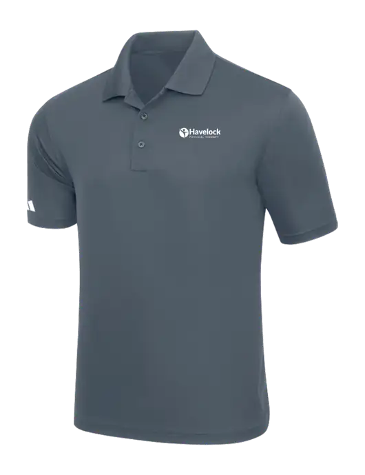 Adidas Medium Grey Basic Sport Polo w/Havelock Logo