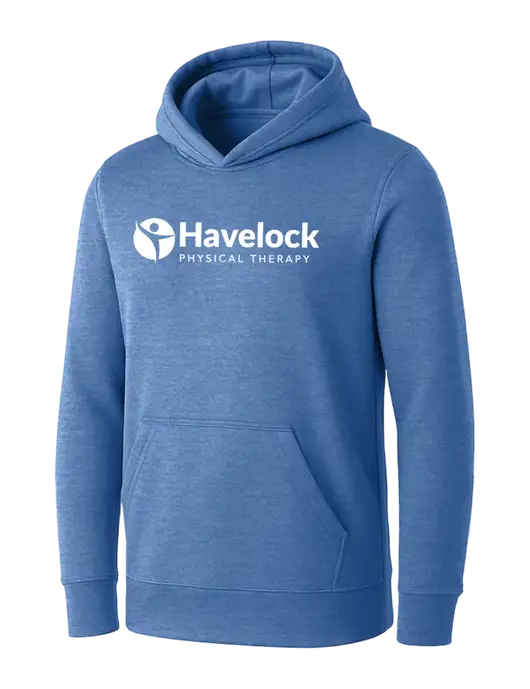 Womens Royal Heather Core Fleece Pullover Hooded Sweatshirt w/Havelock Logo