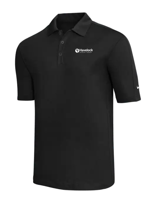 Nike Black Tech Sport Dri-FIT Polo w/Havelock Logo