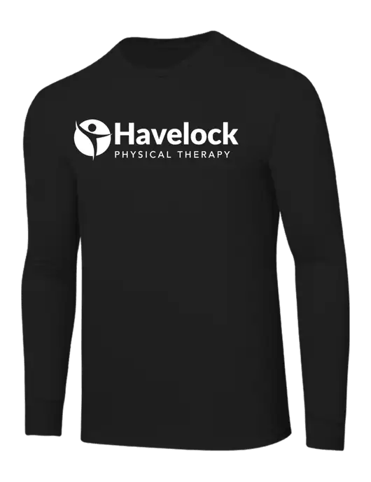 Core Blend Black Long Sleeve Tee w/Havelock Logo