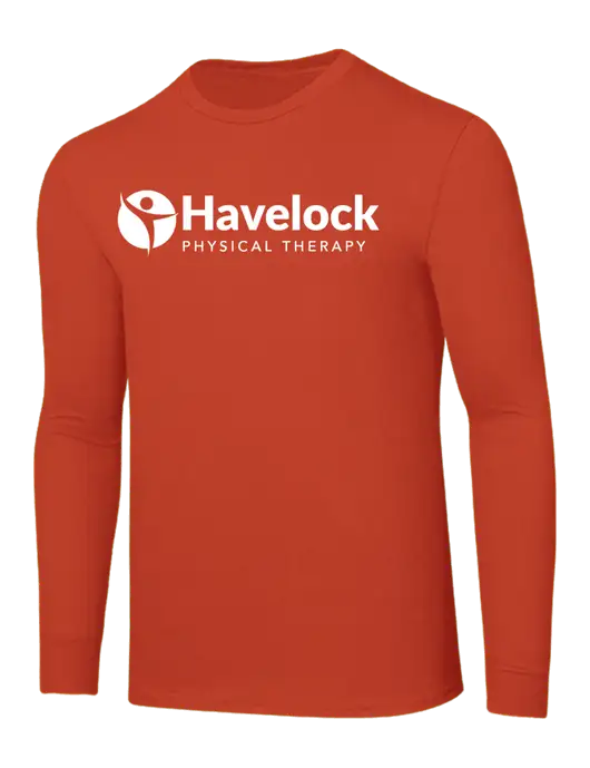 Core Blend Dark Orange Long Sleeve Tee w/Havelock Logo