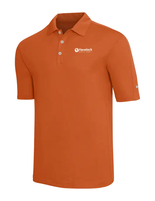 Nike Orange Tech Sport Dri-FIT Polo w/Havelock Logo