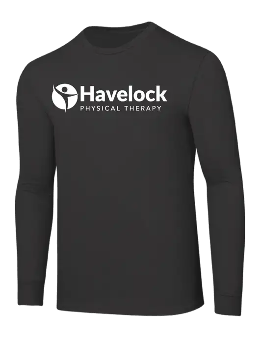 Core Blend Charcoal Grey Long Sleeve Tee w/Havelock Logo