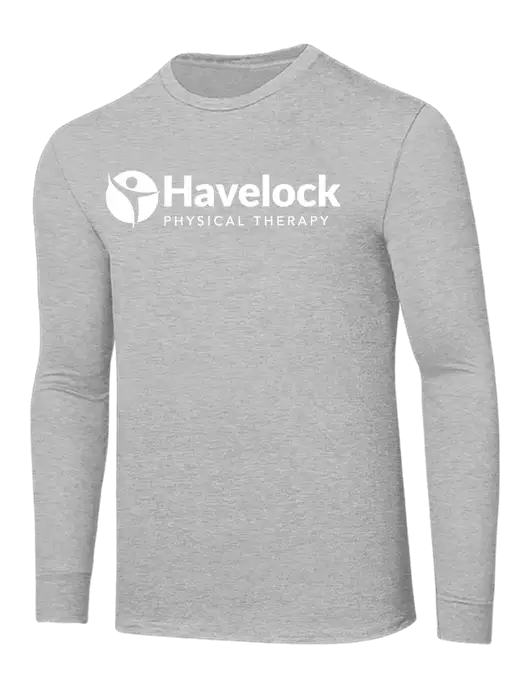 Core Blend Light Grey Heather Long Sleeve Tee w/Havelock Logo