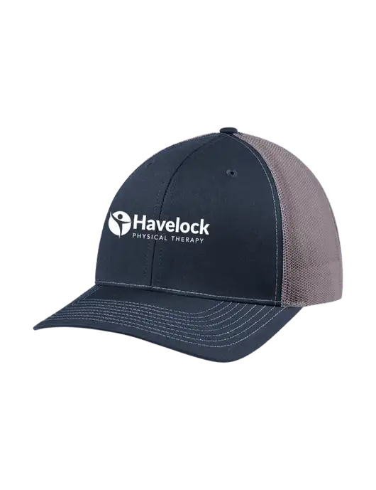 Richardson Adjustable Snapback Original 112 Trucker Cap Navy w/Charcoal Mesh w/Havelock Logo
