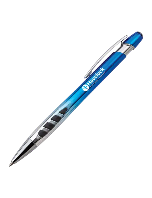 Zenith Blue Ballpoint Pen - Blue ink w/Havelock Logo
