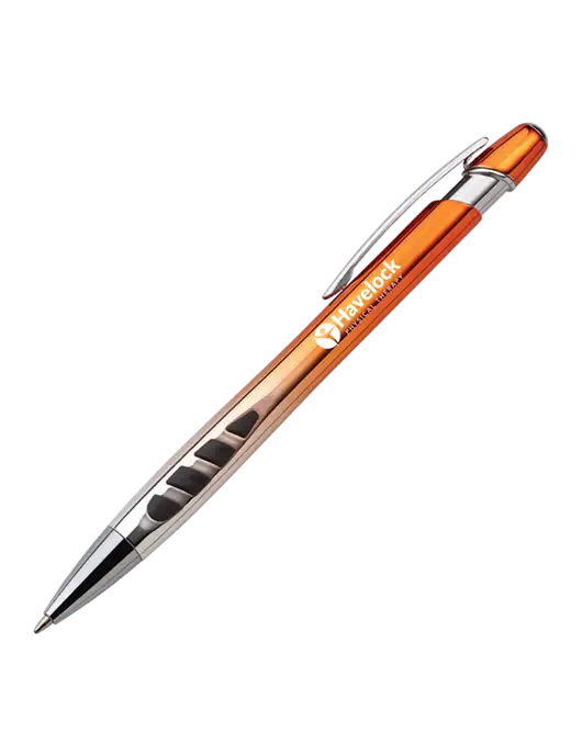 Zenith Burnt Orange Ballpoint Pen - Blue ink w/Havelock Logo
