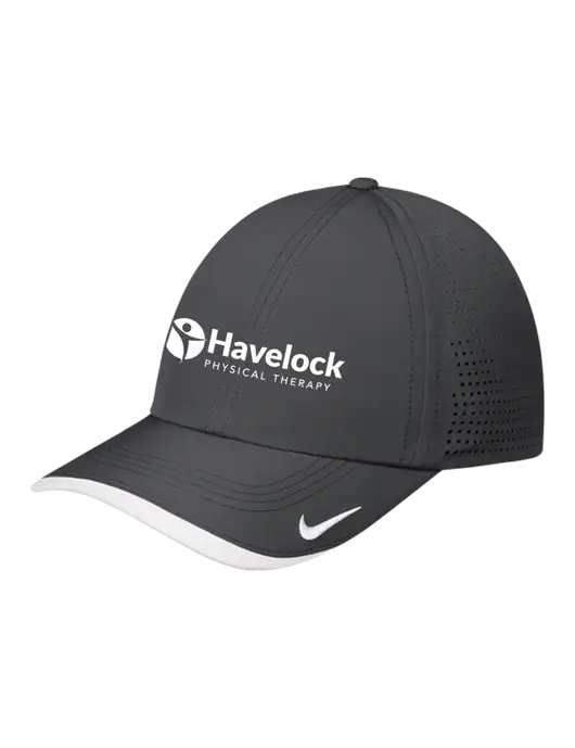 Nike Dark Grey/White Dri-FIT Perforated Performance Cap w/Havelock Logo