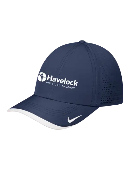 Nike Navy/White Dri-FIT Perforated Performance Cap w/Havelock Logo