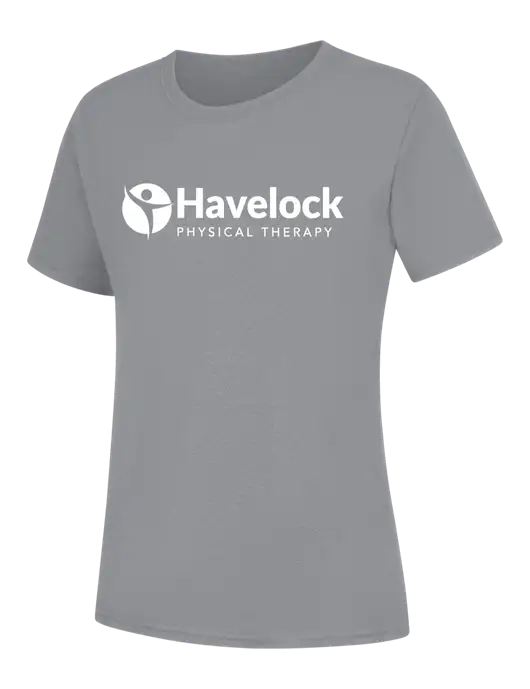Womens Light Grey Heather Core Blend Tee w/Havelock Logo