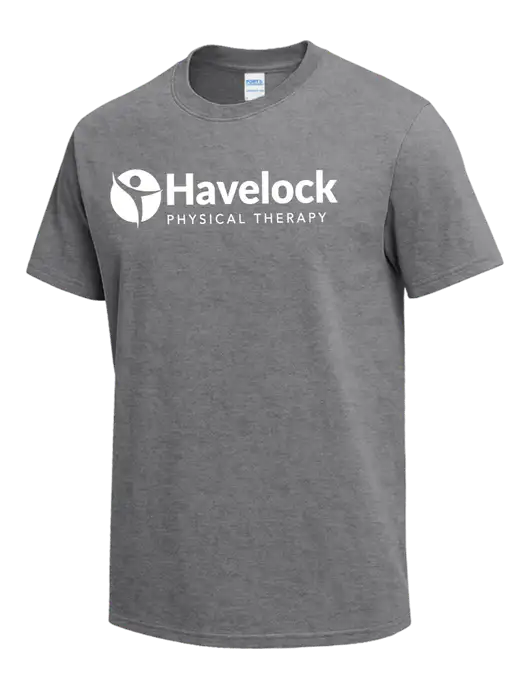 Medium Grey Heather Heavyweight 6.1 oz T-Shirt w/Havelock Logo