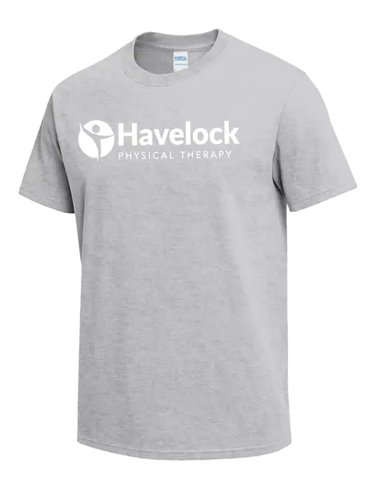 Light Grey Heather Heavyweight 6.1 oz T-Shirt w/Havelock Logo
