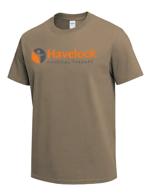 Dark Tan Heavyweight 6.1 oz T-Shirt w/Havelock Logo