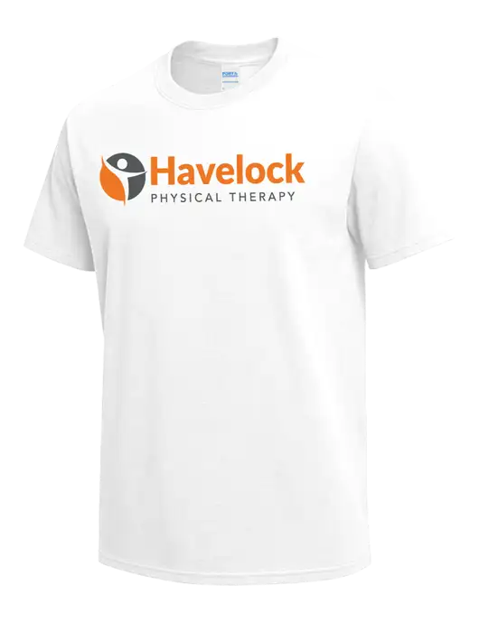 White Heavyweight 6.1 oz T-Shirt w/Havelock Logo