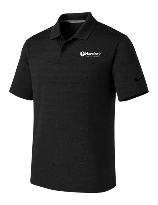 Nike Black Dri-FIT Vapor Jacquard Polo w/Havelock Logo