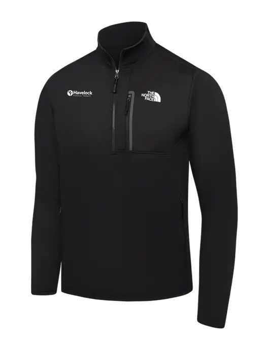 The North Face Black Skyline 1/2-Zip Fleece w/Havelock Logo