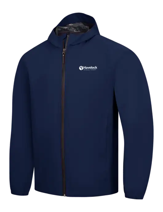 Navy Essential Rain Jacket w/Havelock Logo