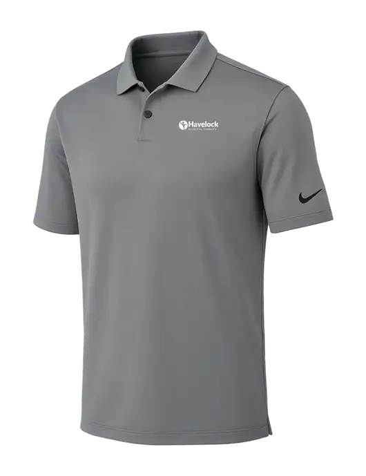 Nike Medium Grey Dri-FIT Vapor Polo w/Havelock Logo
