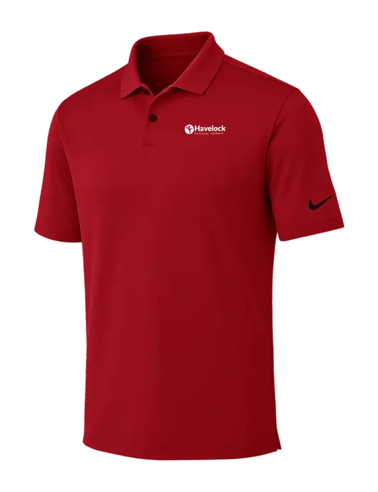 Nike Red Dri-FIT Vapor Polo w/Havelock Logo