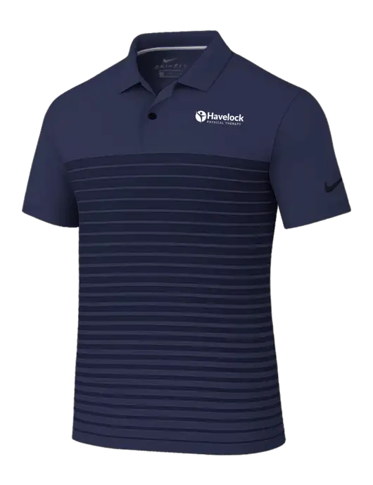 Nike Navy Dri-FIT Vapor Block Polo w/Havelock Logo