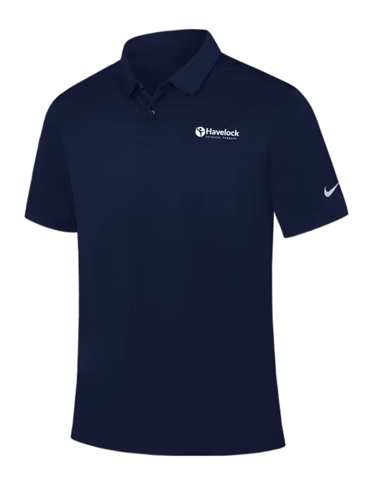 Nike Navy Dry Essential Solid Polo w/Havelock Logo