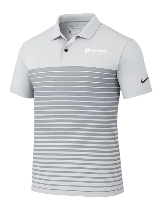 Nike Light Grey Dri-FIT Vapor Block Polo w/Havelock Logo