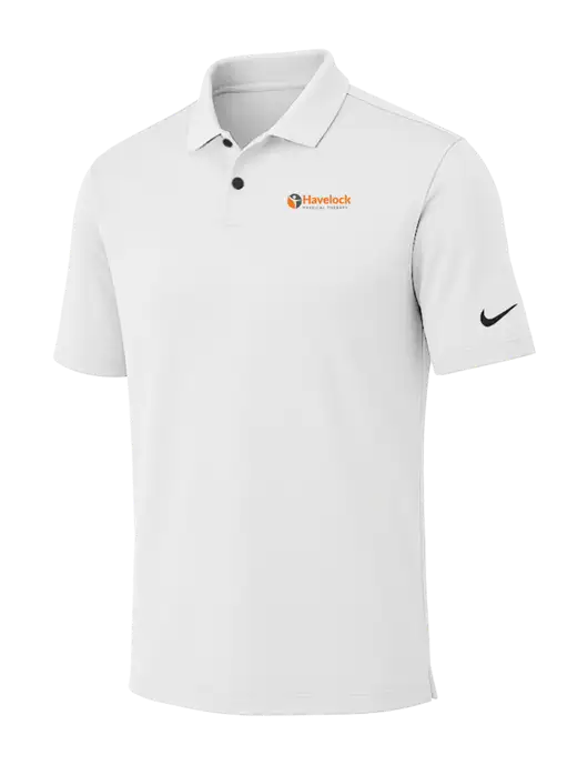 Nike White Dri-FIT Vapor Polo w/Havelock Logo