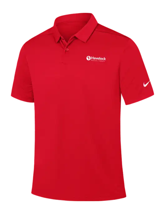 Nike Red Dry Essential Solid Polo w/Havelock Logo