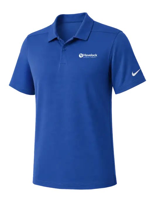 Nike Dark Royal Dry Essential Solid Polo w/Havelock Logo